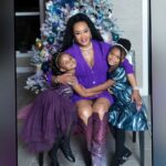Vivica A. Fox Instagram - TGIF Dawlings! #FabFri pix w my FABULOUS LA SQUAD! "Merry Christmas" from @msvfox & my BEAUTIFUL Godbabies @quinny_gram Parents @quinny_gram @indiathomasofficial GlamMa #SheilaWills @princessimanjoelle Parents @coachcherif @loveazja #Love Parents @ciarracarter #Paul Xmas tree @troyraydesigns Pix by @rrayimages Viv's Rocking @retrofete sweater dress @giuseppezanotti boots @candyicejewelry Makeup @lbbeautybar Hair @kenyaonhair #LifeIsGood #GodIsGood #Blessed #Respect #GurlPower #VivicaFoxHair #TeamVivica #TeamFox #MyGrindDontStop #LegitimateCareers #BossMoves #LoveWins #GODMOMMY #ClassicBadChicks 🔥🖤💜💙👸🏽🤴🏾🌲🥰🤑🔥 Los Angeles, California