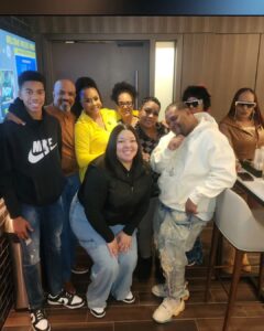 Vivica A. Fox Instagram - GM Dawlings! #AboutLastNite with my family @Pacers game! THEY WON! Honored to do #REVVEDUP to get the crowd hyped! FUNTIMES w da fam @marv_fox #MylesRyan @sharday_aleciia @aleoslyfe @vanelisasproducti @rozalinaginger @foxxahmilly #Derrick #Sheila #Boo-boo #Sherika & more Rocking @philipppleinofficial tracksuit @jimmychoo timbs @bigothejeweler Fox necklace @candyicejewelry hoops Makeup @nadjj_symone Hair @kenyaonhair #LifeIsGood #GodIsGood #Blessed #Respect #GurlPower #VivicaFoxHair #TeamVivica #TeamFox #MyGrindDontStop #LegitimateCareers #BossMoves #LoveWins #Suitelyfe #Balling #NAPTOWNFINEST #FAMILY1ST #FOXFAMILYSTRONG #CLASSICBADCHICKS 🔥🖤💙💛🤴🏾👸🏽🤑🏀🔥 Indianapolis, Indiana