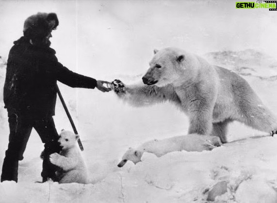 Woody Harrelson Instagram - Russian soldier near the north pole in 1950s. Makes me hopeful...
