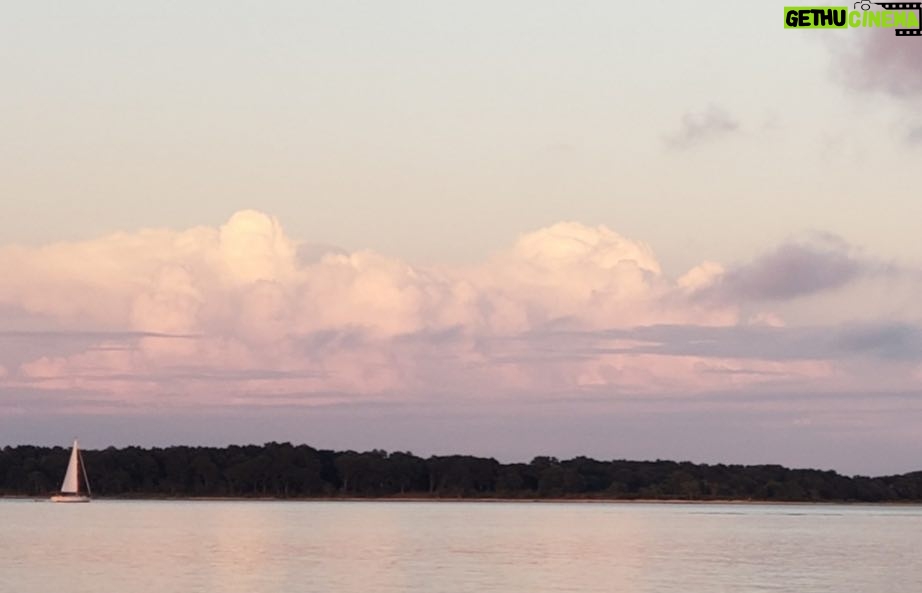 Woody Harrelson Instagram - My daughter took this pic of long island sound Lovely