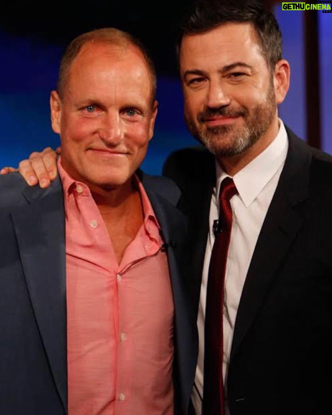 Woody Harrelson Instagram - On jimmy kimmel tonight!