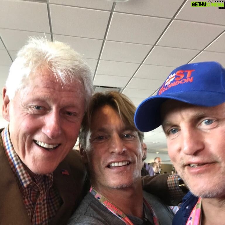 Woody Harrelson Instagram - #billclinton brett harrelson moi at formula one austin What a cool guy