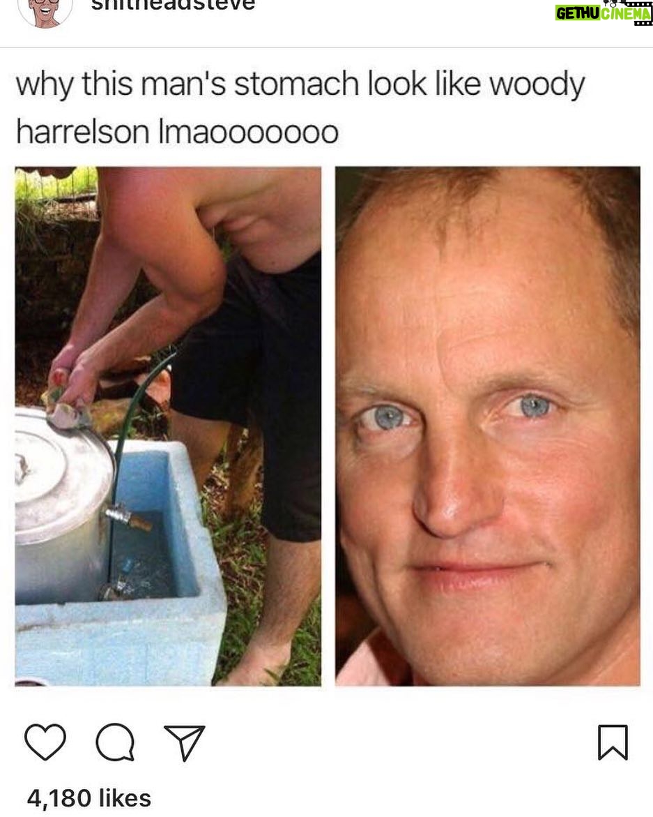 Woody Harrelson Instagram - Had to laugh at this