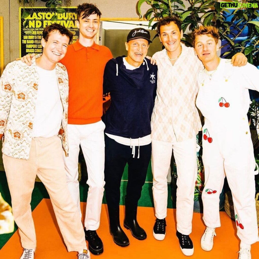 Woody Harrelson Instagram - What a privilege to get to meet the people you admire. Thank you so much to the Glass Animals for your incredible music and for being such great people!
