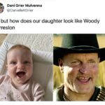 Woody Harrelson Instagram – Ode to Cora-
You’re an adorable child
Flattered to be compared
You have a wonderful smile
I just wish I had your hair
@danigriermulvenna