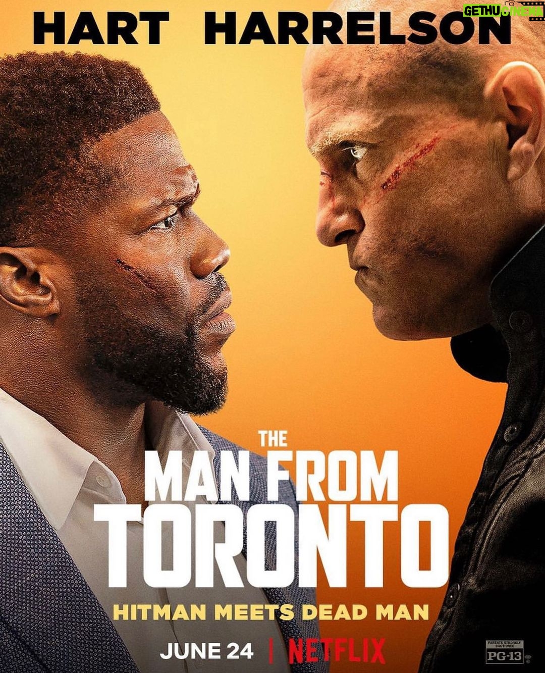 Woody Harrelson Instagram - Watch my new movie with @kevinhart4real coming tomorrow on Netflix! @patrick_hughes_ did a great job with it. Hope you dig it!