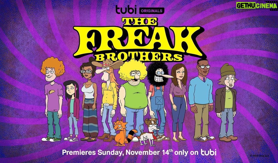 Woody Harrelson Instagram - Thoroughly stoked to share @thefreakbrothers is premiering Sunday, November 14th on @tubi for FREE