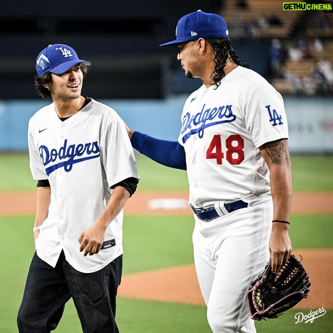 Xolo Mariduena Instagram - Xolo bleeds blue. 💙 Dodger Stadium