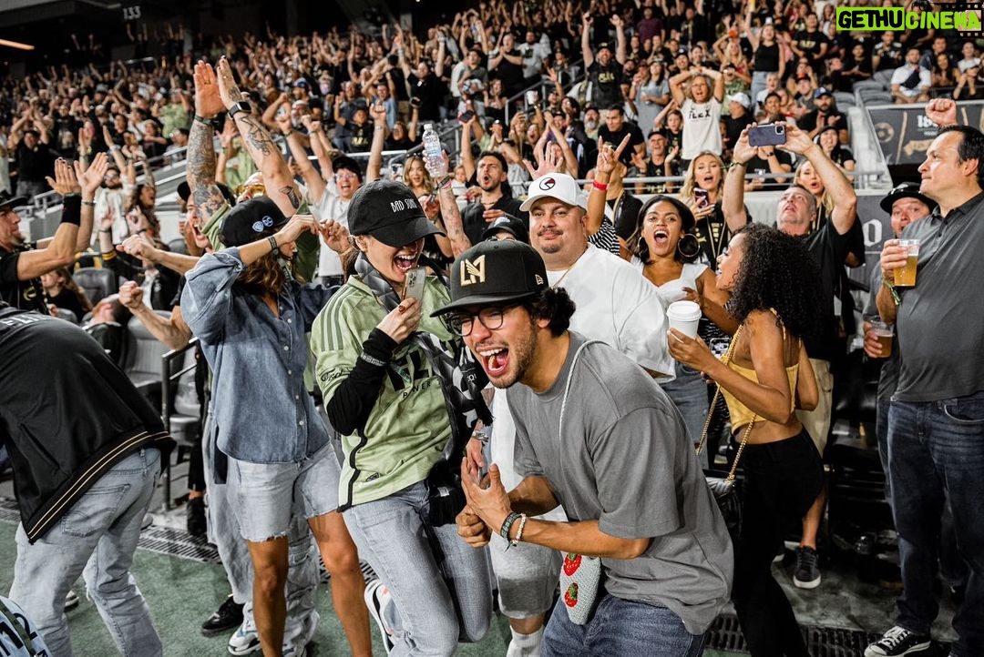 Xolo Mariduena Instagram - Always happy to come back home to @lafc. Shoutout to @lafc_soccerhead for the jacket as well, nothing like celebrating with the crew! Ángel and I are wearing the same underwear.