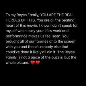 Xolo Mariduena Instagram - I’m sorry for the middle finger mom I can’t help that it’s our favorite pose. Arguably the biggest moment of my life so far and I need to scream a few peoples names from the mountaintop. 
Also I’d be foolish to not thank the only people that matter…my FAMILY, FINALLY, this is for you, it’s always been for you, but this one especially. I see my own family in every one of my precious cast mates and there’s no pretending there, I love you guys to pieces, please know I love you even when I make your eyes roll or your heads hurt. Love love love love.