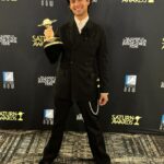 Xolo Mariduena Instagram - A wonderful night at the @saturnawards surrounded by the teams of people who have made the movies I’ve spent my whole life looking up to. This award is dedicated to all of the people in front of and behind the camera that allowed me to shine, we created a fricken family and i couldn’t have done it with out yall. 💙💙 Blue Beetle forever!! Now time to hop on a plane back to work 🥋🥋💙💙