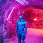 Xolo Mariduena Instagram - Blue Beetle is sacred to me, from the family you see on screen to the ones i made off, this movie has tore me down and built me back up in ways I’ll never be able to articulate. To celebrate this moment behind closed doors has been one of the most formative moments of my life but it helped me realize, there is no dollar sign, no tweet, no headline, that can quantify the feeling inside a child who sees their ancestry is heroic. This is for all of our inner child. Thank you for everyone who supported and showed out, the response has been overwhelmingly positive and there isn’t a week that passes by without thinking of the Blue Beetle Battalion!! Here are a few (of im sure many) photos to come of this movie!! You’re all superhero’s cabrones! Ashe