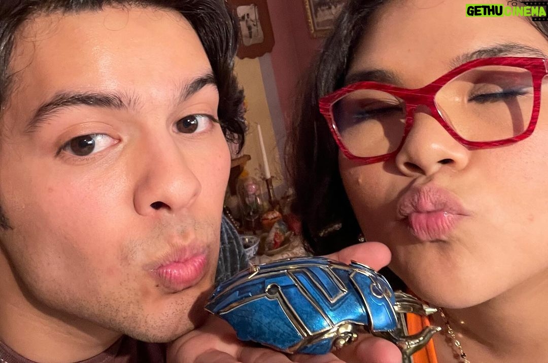 Xolo Mariduena - 418.4K Likes - Blue Beetle is sacred to me, from the family you see on screen to the ones i made off, this movie has tore me down and built me back up in ways I’ll never be able to articulate. To celebrate this moment behind closed doors has been one of the most formative moments of my life but it helped me realize, there is no dollar sign, no tweet, no headline, that can quantify the feeling inside a child who sees their ancestry is heroic. This is for all of our inner child. Thank you for everyone who supported and showed out, the response has been overwhelmingly positive and there isn’t a week that passes by without thinking of the Blue Beetle Battalion!! Here are a few (of im sure many) photos to come of this movie!! You’re all superhero’s cabrones! Ashe
