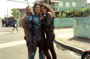 Xolo Mariduena Instagram - Blue Beetle is sacred to me, from the family you see on screen to the ones i made off, this movie has tore me down and built me back up in ways I’ll never be able to articulate. To celebrate this moment behind closed doors has been one of the most formative moments of my life but it helped me realize, there is no dollar sign, no tweet, no headline, that can quantify the feeling inside a child who sees their ancestry is heroic. This is for all of our inner child. Thank you for everyone who supported and showed out, the response has been overwhelmingly positive and there isn’t a week that passes by without thinking of the Blue Beetle Battalion!! Here are a few (of im sure many) photos to come of this movie!! You’re all superhero’s cabrones! Ashe