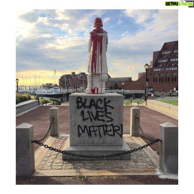 Olivia Wilde Instagram - Christopher Columbus statue in Boston. It’s time we acknowledge how deep our roots of systemic racism reach.