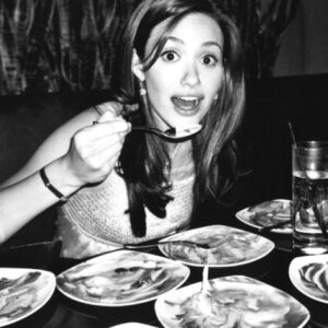 Emmy Rossum Instagram - It's okay to eat everyone's cake when it's your birthday!!!! #tbt to my 20th birthday....