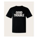 Olivia Wilde Instagram – @rosserriddle x @consciousco collaboration in honor of John Lewis. 100% of proceeds from our ‘GOOD TROUBLE’ shirts will go directly to @untilfreedom , an intersectional social justice organization rooted in the leadership of diverse people of color to address systemic and racial injustice.