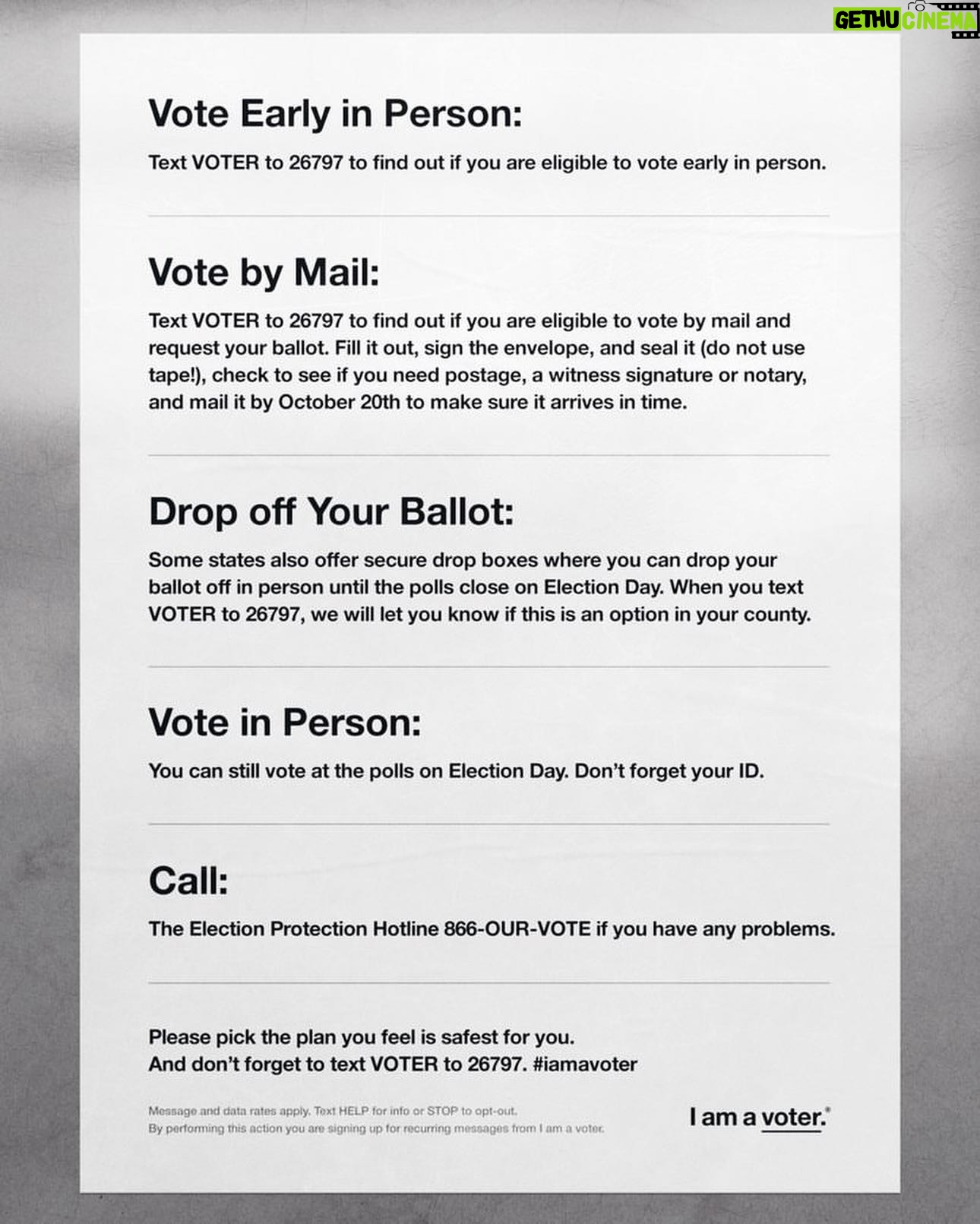 Melissa Benoist Instagram - Today is the launch of Voting Season! And it is absolutely critical to make your voting plan today – whether it be by mail, early in person, or at the polls on Election Day. Text VOTER to 26797 to make your plan now. #octobervoter #iamavoter @iamavoter