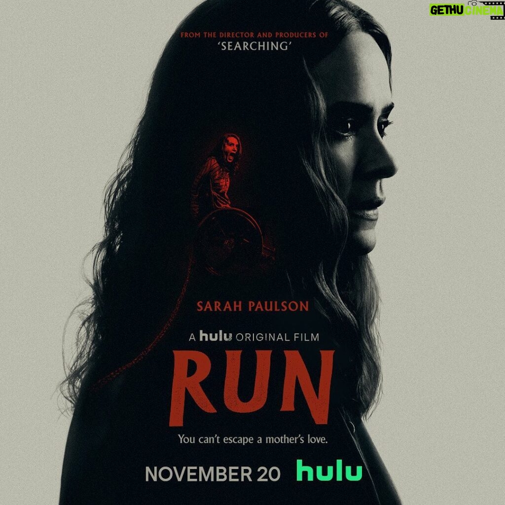 Sarah Paulson Instagram - 👀   The second trailer is almost here... #RunFilm