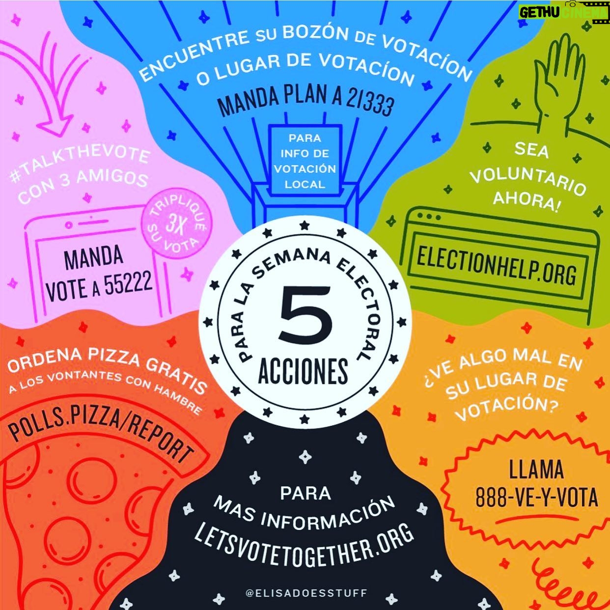 Jessica Capshaw Instagram - Helpful tips...FIVE MORE DAYS until the election. Let’s make sure that EVERYONE’S voice is heard and their vote is counted. #vote