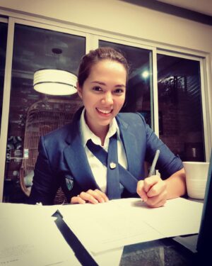 Julia Montes Instagram - Who said you can't wear uniforms ? 😁 studying while having the luxury of having my fave coffee .❤️ thank you @southville_is for helping me step by step achieving my dream on putting up my own restaurant... looking forward everytime I have classes #JMyway