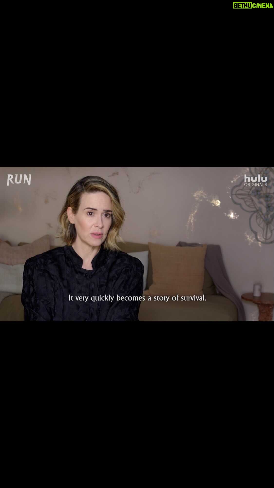 Sarah Paulson Instagram - Go behind the scenes of #RunFilm with me, @KieraJAllen, @AneeshChaganty, @Nattqq and @SevOhanian. The movie is now streaming on @Hulu!