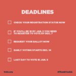 Sarah Paulson Instagram – Here is how to make your voice heard:

Check your voter registration status. The deadline to register to
vote is December 7. If you turn 18 before January 5, please
register to vote!

Early voting begins December 14.

If you want to vote by mail, request your absentee ballot
ASAP. 

Go to vote.org for
info on registration, voting early, and voting by mail!

Your vote is your power! Thank you for showing up for our
democracy!

#ThankYouGA

 #WinWithBlackWomen