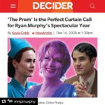 Sarah Paulson Instagram – Leaving this here. For the man who has changed countless lives by shinning light where it ought to go. I am forever indebted to him. Boy do I love @deciderdotcom for celebrating all the truth, beauty and magic he’s brought to our lives. Link in bio 

#Repost @mrrpmurphy with @get_repost
・・・
It’s been a very hard year. For me and for almost everyone I know, 2020 has been the most difficult year of our lives. Last week, my 7-year-old asked me “daddy, is it always going to be this way?” And I told him no, there is reason to hope. And I believe that so deeply. I am grateful for every one of you that has survived and in some ways thrived this year, against all odds. What sustained me in 2020 was my family, my friends, and THE WORK. I released a lot of content this year — films, documentaries, TV SHOWS — and I tried my best to make entertainment that shines a light on the unseen, the disenfranchised and the hopeless.

When you are in the public eye, taking slings and arrows is part of the process. That’s why I was shocked when so many people sent me this article talking about the work I made in 2020. I felt seen, and understood. Thank you to Decider, and thank you to the millions of people who have supported the work I put out this year.

Here’s to 2021 and HOPE.

https://decider.com/2020/12/14/ryan-murphy-the-prom-ratched-hollywood-2020/
