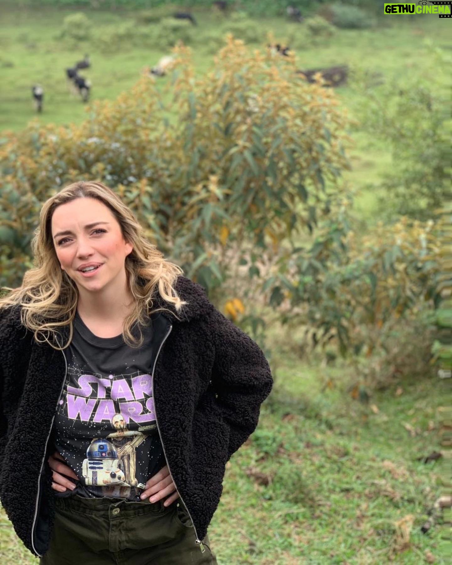 Regina Blandón - 210.8K Likes - Quería una foto en la que salieran las vacas y @michihart me la tomó. En la segunda, estábamos discutiendo que pos no se veían las vacas, que mejor fuéramos abajo. 🐄🐄🐄