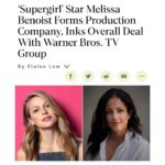 Melissa Benoist Instagram – Boy, does this feel good to share. Cannot express how thrilled I am to begin this new chapter partnering with my friends at @warnerbrostv 💕 and feel incredibly lucky to have @saharandcharlie by my side!