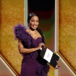 Angela Bassett Instagram - Hey Everybody you good? Enjoyed myself this evening presenting at this year's @goldenglobes! Many thanks to my super glam team for working their magic! @jlynnstyle18  @hairjunkierandy @dandremichael @gismondi1754
