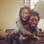 Emmy Rossum Instagram - #tbt 
he only needs one name @nyambi now that he's a major 🌟..... series REGULAR on THE GOOD FIGHT!!! 🌟 💪 🎥