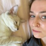 Caterina Scorsone Instagram - If you listen real close you can hear what I can hear. #pussycat