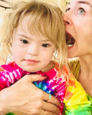 Caterina Scorsone Instagram - This little babe started school today. With masks. And lots of protocols. -In the grand scheme of things, we figure it’s good that she’s there learning, playing, safe from zombies.
