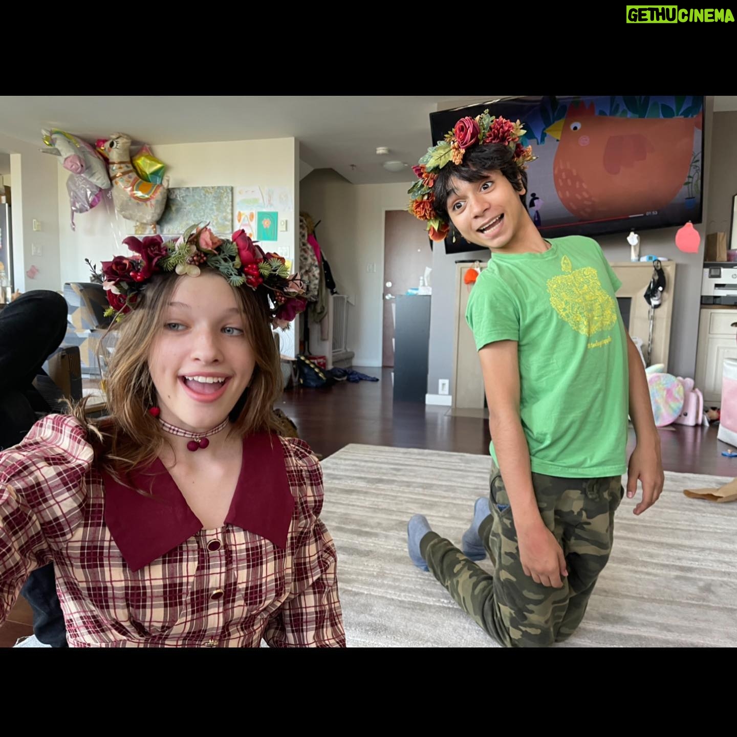 Milla Jovovich Instagram - Happy 15th Birthday to our own Peter Pan @alexandermolonyofficial!! We love you and miss you and wish we could be with you guys on this special day! Here’s some pics and vids to remind us of our ridiculously fun times together during the shoot for Peter Pan and Wendy in Vancouver! It was so fun looking back at all the amazing memories our families have created together. You’re such a hyper intelligent, Uber talented young man and we truly hope that all your birthday wishes come true!!❤️❤️❤️🥳🥳🥳