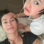 Lena Headey Instagram – She was giving me a massage .. She loves to do that .. She also loves witnessing you bang your head or trap a finger .. It makes her laugh . .. like … . Well like a proper nutter ..
Stubborn and tenacious, opinionated and funny, kind and curious, intuitive and observant .. Ted  LOVES  her people ferociously. 
May you always run with wolves and howl at the moon and cast whatever spells you desire .. 
though we battle DAILY (because you know everything and you’re always right) I love you beyond words, you glorious tiny woman you 👊❤️👊 #internationaldaughtersday
