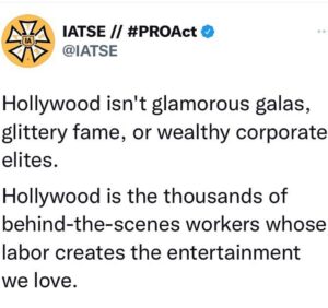 Lauren Cohan Instagram - None of what we do is possible without our crews. I stand with IATSE! #iasolidarity 💪🏼