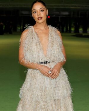 Tessa Thompson Instagram - Thank you to @theacademy for having me at the exquisite opening of the @academymuseum — was a pleasure to share the night with my brilliant @passingmovie collaborators & real treat to celebrate cinema giants Haile Gerima and Sophia Loren — the latter I got to hold a door open for as I swooned. Unforgettable evening. Grateful for all who made it possible.
