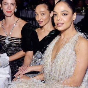 Tessa Thompson Instagram - Thank you to @theacademy for having me at the exquisite opening of the @academymuseum — was a pleasure to share the night with my brilliant @passingmovie collaborators & real treat to celebrate cinema giants Haile Gerima and Sophia Loren — the latter I got to hold a door open for as I swooned. Unforgettable evening. Grateful for all who made it possible.