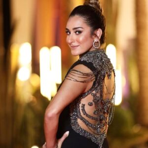 Amina Khalil Instagram - GFF21 : Let this week begin! Styled by the mastermind @yasmineeissa dress by @salmaosman__  X @soochfashion X @salemaltamoda jewelry by @tonyjewellerywatches @ajourconsultancy @onze_heures_onze Makeup by @dinaragheb Hair by @alsagheersalons Bag by @marzook_official Get ready for more red carpet looks coming up throughout the week ! ⭐️