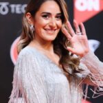 Amina Khalil Instagram - FULL MOON Premiere at @elgounafilmfestivalofficial #gff21 (tap for outfit info.)