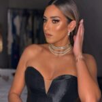 Amina Khalil Instagram - From the last night at GFF this year... ⭐️ @elgounafilmfestivalofficial Till next year darling ! (Tap pics for details of that nights look) special thanks to @onze_heures_onze for the diamond necklaces that everyone asked me about ! Love x