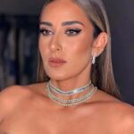 Amina Khalil Instagram - From the last night at GFF this year... ⭐️ @elgounafilmfestivalofficial Till next year darling ! (Tap pics for details of that nights look) special thanks to @onze_heures_onze for the diamond necklaces that everyone asked me about ! Love x