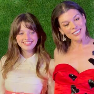 Milla Jovovich Instagram - What a gorgeous night for @amfar with my beautiful family! It’s been 22 years that I’ve been helping raise awareness for @amfar’s amazing fundraising to support AIDS research and now COVID research as well. I was so proud to have my husband  and my daughter with me to celebrate this gorgeous event and it was such an honor to wear a couture @jeremyscott gown and cheer him on when he received his award for all the amazing work he’s done with the organization! #amfar #makeaidshistory #makecovidhistory