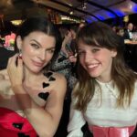 Milla Jovovich Instagram - What a gorgeous night for @amfar with my beautiful family! It’s been 22 years that I’ve been helping raise awareness for @amfar’s amazing fundraising to support AIDS research and now COVID research as well. I was so proud to have my husband  and my daughter with me to celebrate this gorgeous event and it was such an honor to wear a couture @jeremyscott gown and cheer him on when he received his award for all the amazing work he’s done with the organization! #amfar #makeaidshistory #makecovidhistory