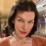 Milla Jovovich Instagram – I’m so proud of my girl @itssmeog who’s making the most beautiful “mommy” jewelry with @gavcojewelers! This necklace has the initials of my three girls on it! Thank you guys so much for this gorgeous present!😍