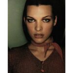 Milla Jovovich Instagram - Throw Back Thursday 
I have decided it’s time to acknowledge all the wonderful creatives I have worked with over the years. If there are posts i make that are either missing  some credits of those talented wonders I have been honored to work with, please let me know. And if I have incorrectly credited others please correct and forgive me. After giving birth to three girls my memory is a little foggy!! 

This image is from a campaign I shot for @blumarine with the brilliant photographer 
Juergen Teller 
Make up by one of my all time favorites, @dickpageface 
hair by the talented @neilmoodie styled by the coolest ever @venetialscott 
art directed by the sweetest @rossellatarabinivasilas 

♥️ #jeurgenteller #blumarine #venetiascott #dickpage #neilmoodie #millajovovich