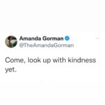 Amanda Gorman Instagram - 🚨BIG NEWS!!🚨 I wrote A New Day’s Lyric both to celebrate the new year & honor both the hurt & the humanity of the last one. To pay my words forward, ➡️I’m raising funds for the International Rescue Committee⬅️ (IRC) @rescueorg whose response to the coronavirus pandemic and humanitarian crises provide lifesaving programs to vulnerable communities worldwide 🌎❤️. Instagram has already pledged $50,000! Let’s take donations even higher. You can give at the link, and/or share the fundraiser —even a little goes a long way. I’m always shy to quote my own poems, but I believe it in my bones when I say:  Come, look up with kindness yet, for wherever we come together, we will forever overcome 💛🙏🏿.
