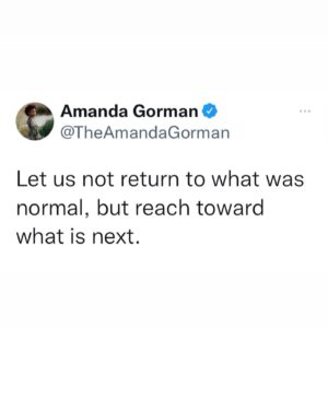Amanda Gorman Instagram - 🚨BIG NEWS!!🚨 I wrote A New Day’s Lyric both to celebrate the new year & honor both the hurt & the humanity of the last one. To pay my words forward, ➡️I’m raising funds for the International Rescue Committee⬅️ (IRC) @rescueorg whose response to the coronavirus pandemic and humanitarian crises provide lifesaving programs to vulnerable communities worldwide 🌎❤️. Instagram has already pledged $50,000! Let’s take donations even higher. You can give at the link, and/or share the fundraiser —even a little goes a long way. I’m always shy to quote my own poems, but I believe it in my bones when I say:  Come, look up with kindness yet, for wherever we come together, we will forever overcome 💛🙏🏿.