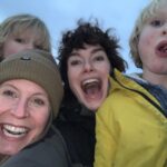 Lena Headey Instagram - Northern Sky. #lennyAlbieKaty ❤️❤️❤️